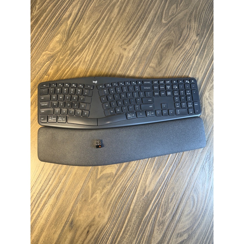 Logitech ERGO K860 Wireless Keyboard Graphite Split Ergonomic Bluetooth Dongle